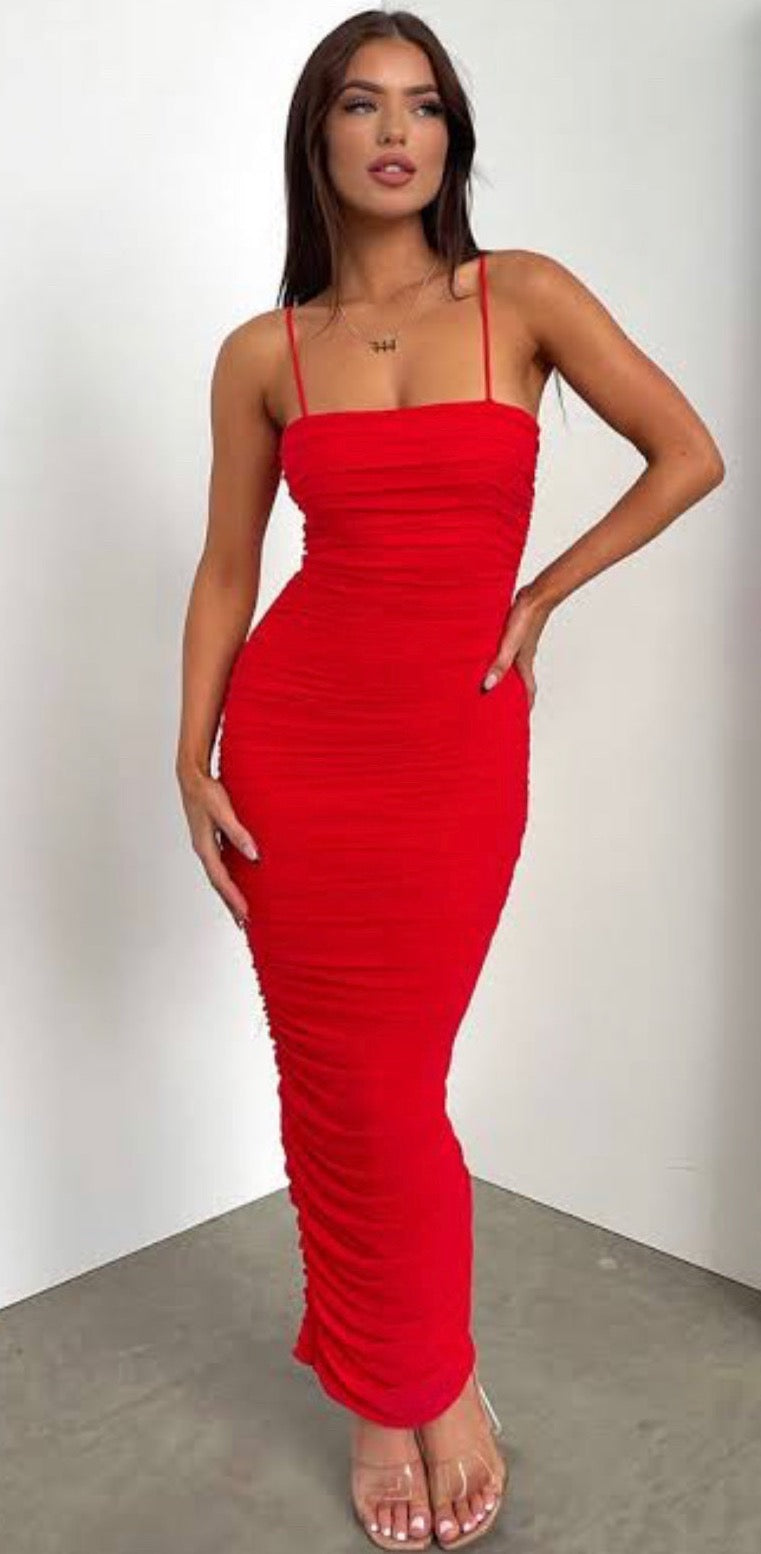 house of cb red dress