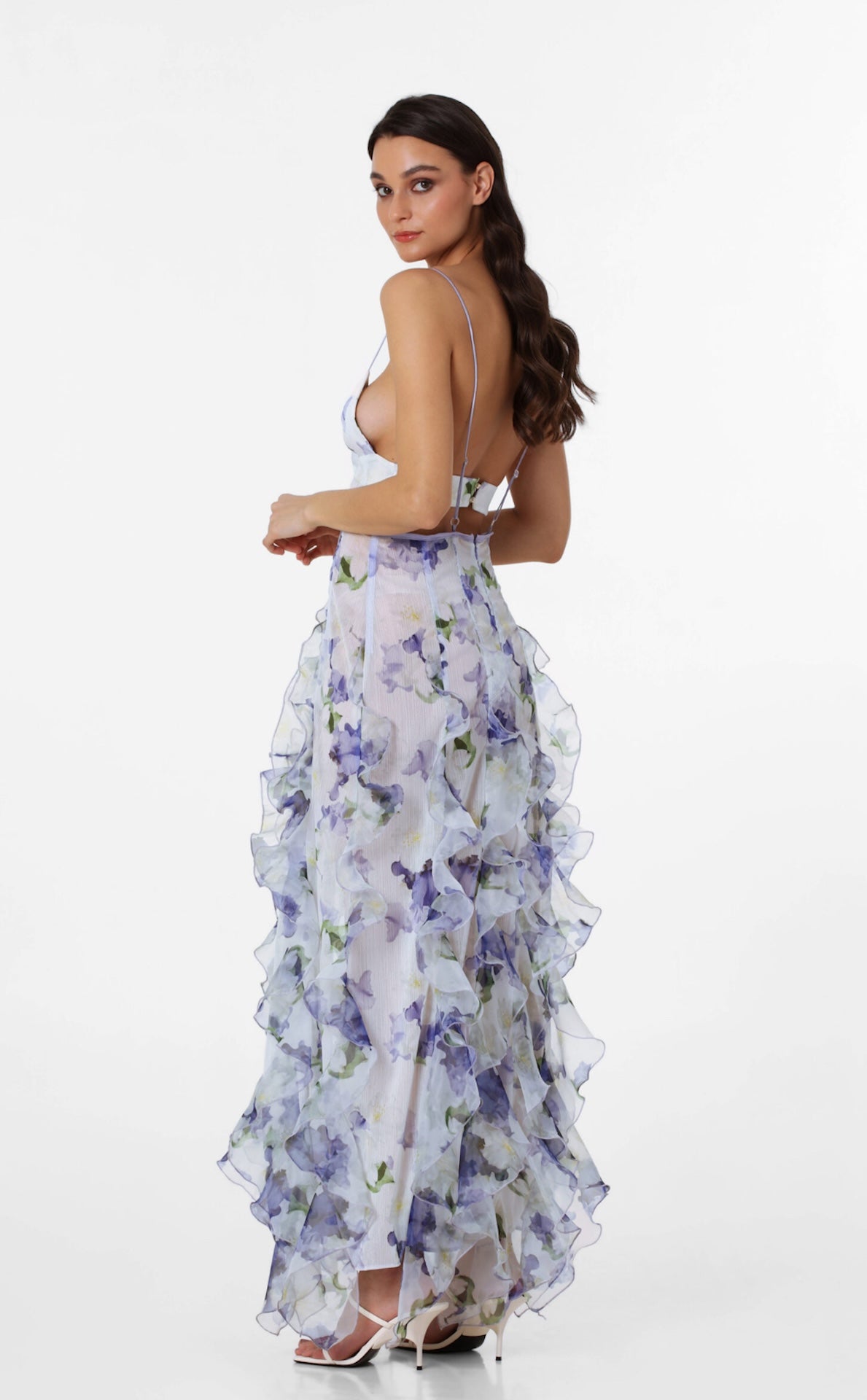 Iris Maxi Dress - White Floral