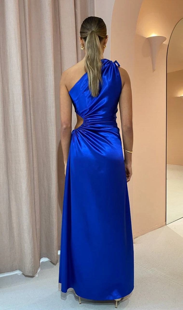 Cobalt blue evening gown best sale